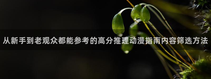 里番动漫在线观看安卓:从新手到老观众都能参考的高分推理动漫指南内容筛选方法配图